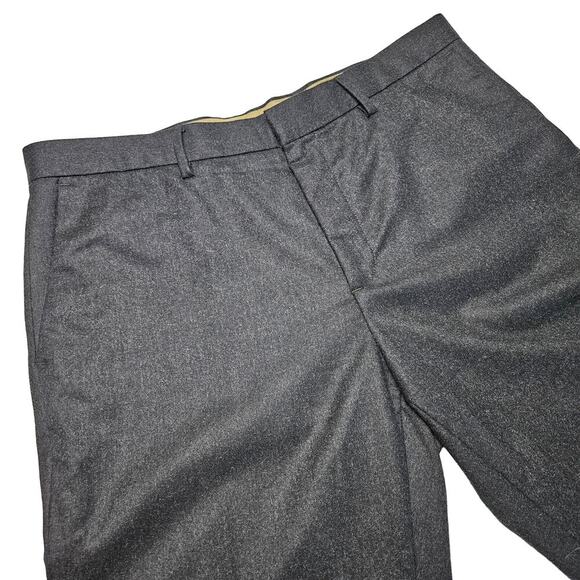 Banana Republic Vitale Barberis Tapered Fit Wool Trouser Men's 35x32 Charcoal - Picture 2 of 8